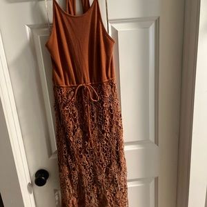 BKE gimmicks dress crochet bottom